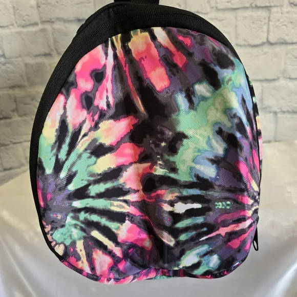 PINK Victoria’s Secret Logo Tie Dye Everyday Duffel Tote Bag Colorful Swirls New - Picture 4 of 16
